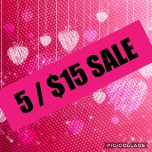💖 All Items listed $5 are 5/$15!💖